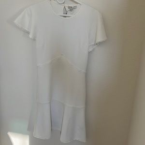 MIDI length white Joie dress.